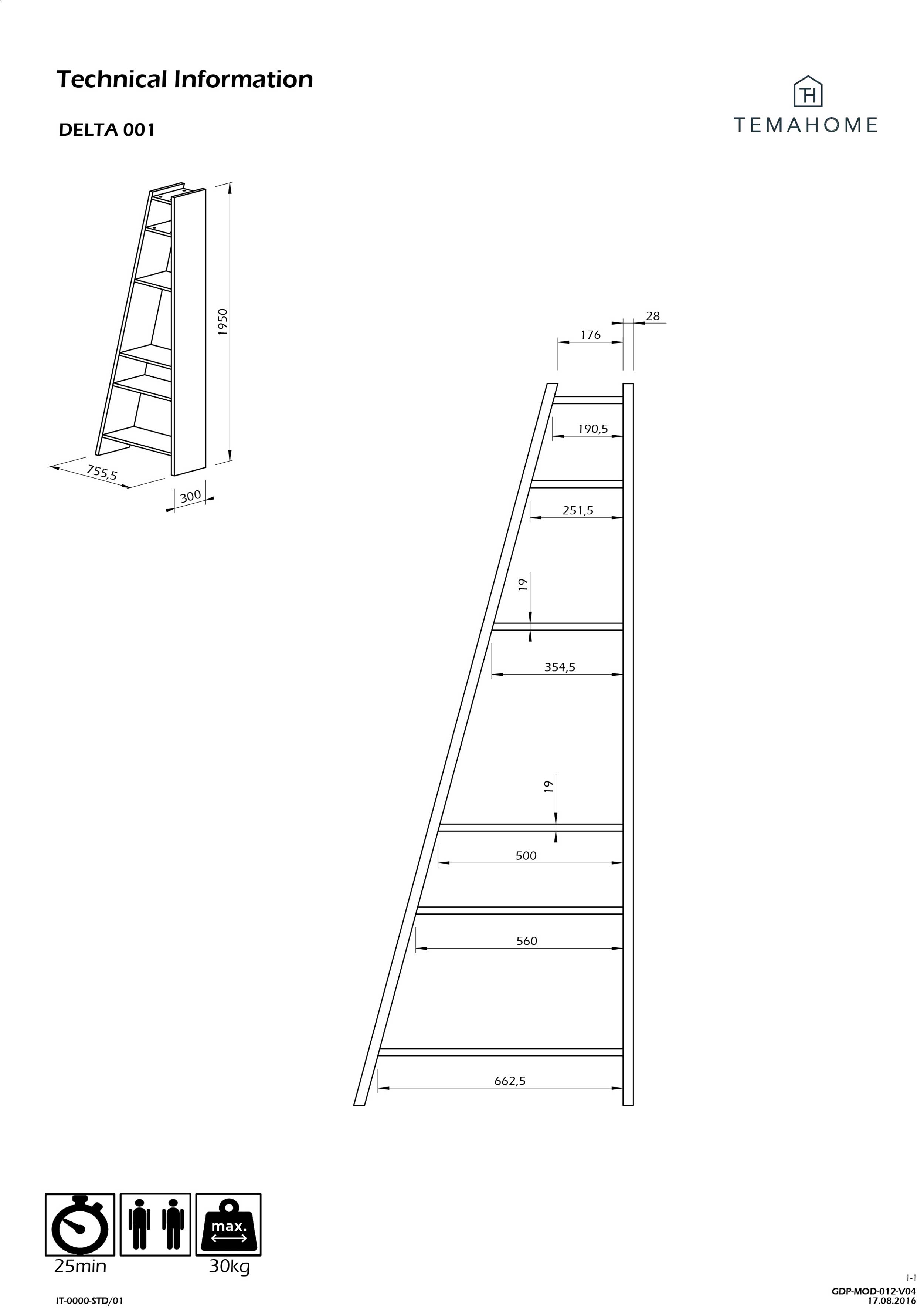 Etagère Dallas 1 - noir - Image 3