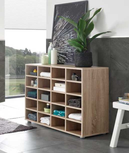 Étagère de rangement Zapa 20 compartiments - chêne - Image 5