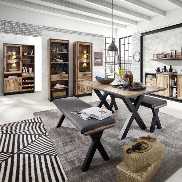 Etagère Delano avec tiroir - bois/anthracite - Image 3