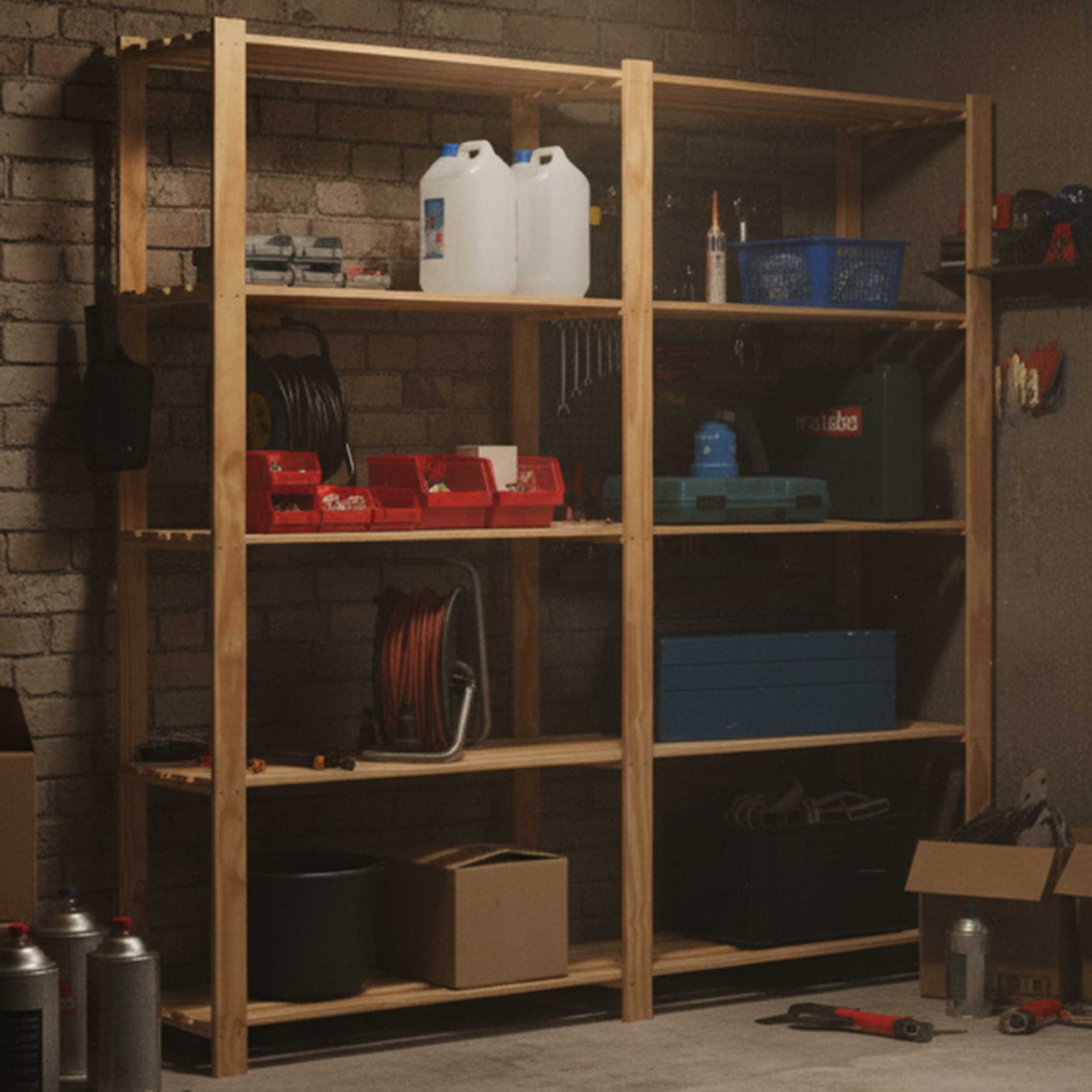 Etagère double en bois