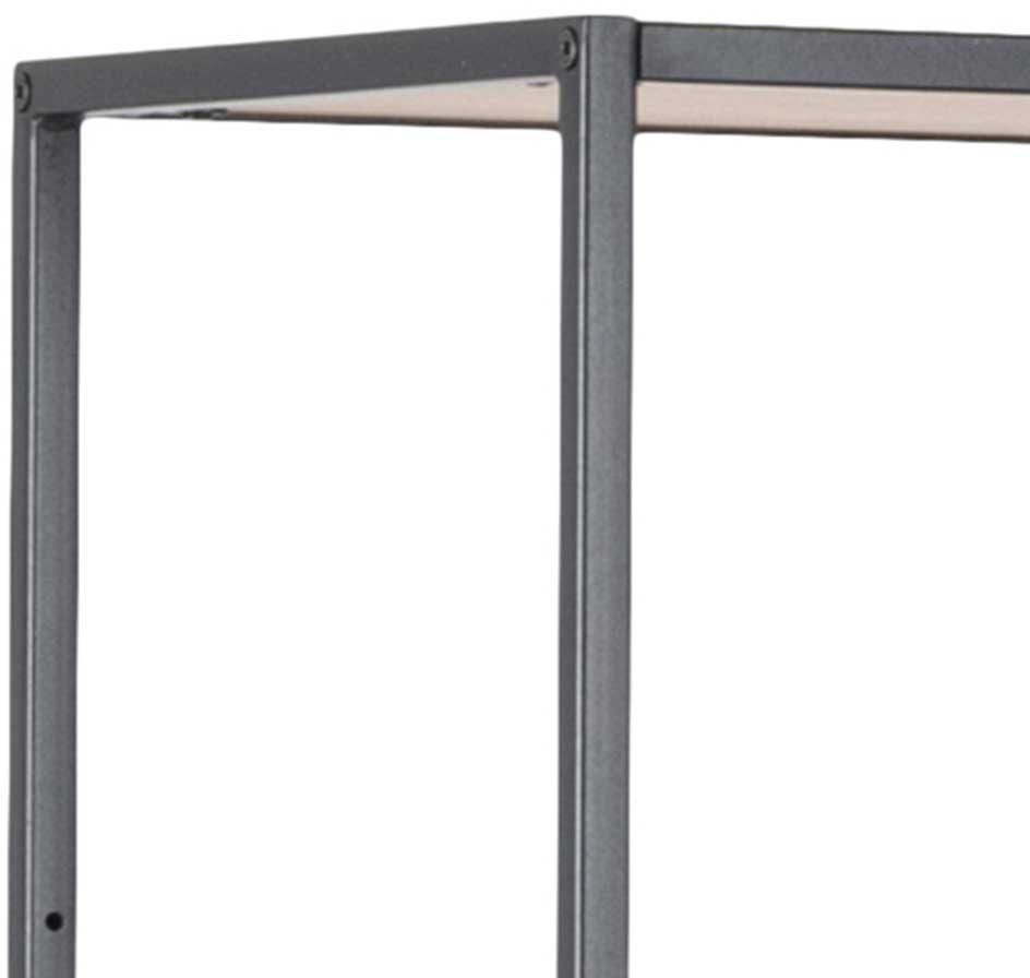 Etagère Dover 114 cm 4 tablettes - noir/chêne sauvage - Image 3