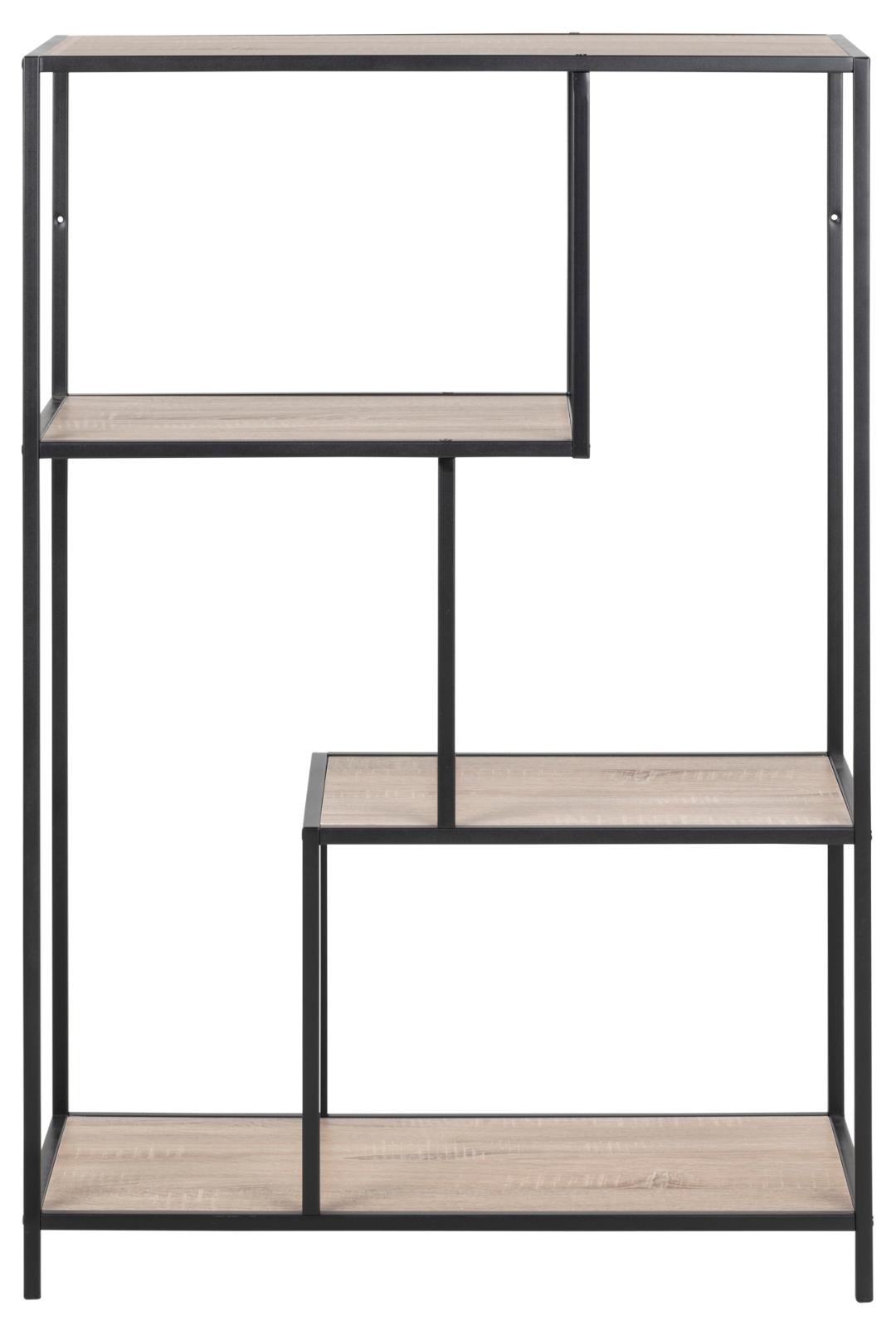 Etagère Dover 2 tablettes - noir/chêne Sonoma - Image 4