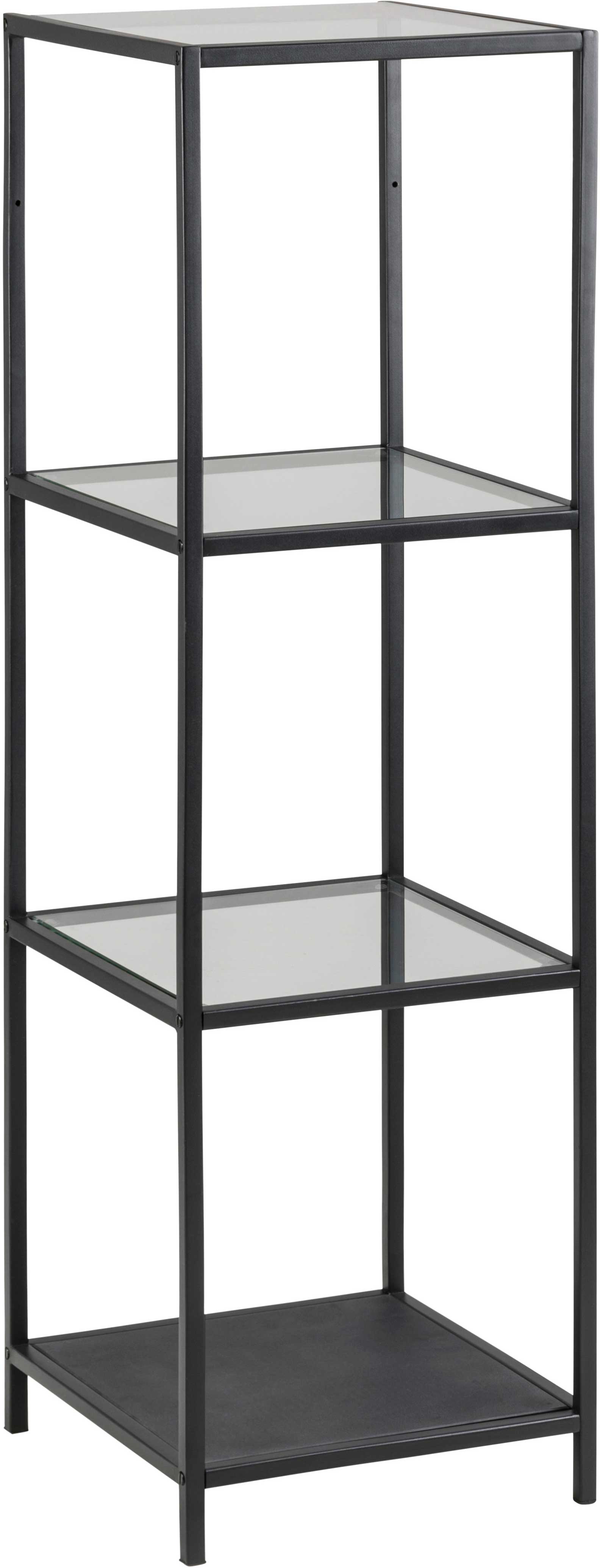 Étagère Dover 37cm, 3 tablettes - noir