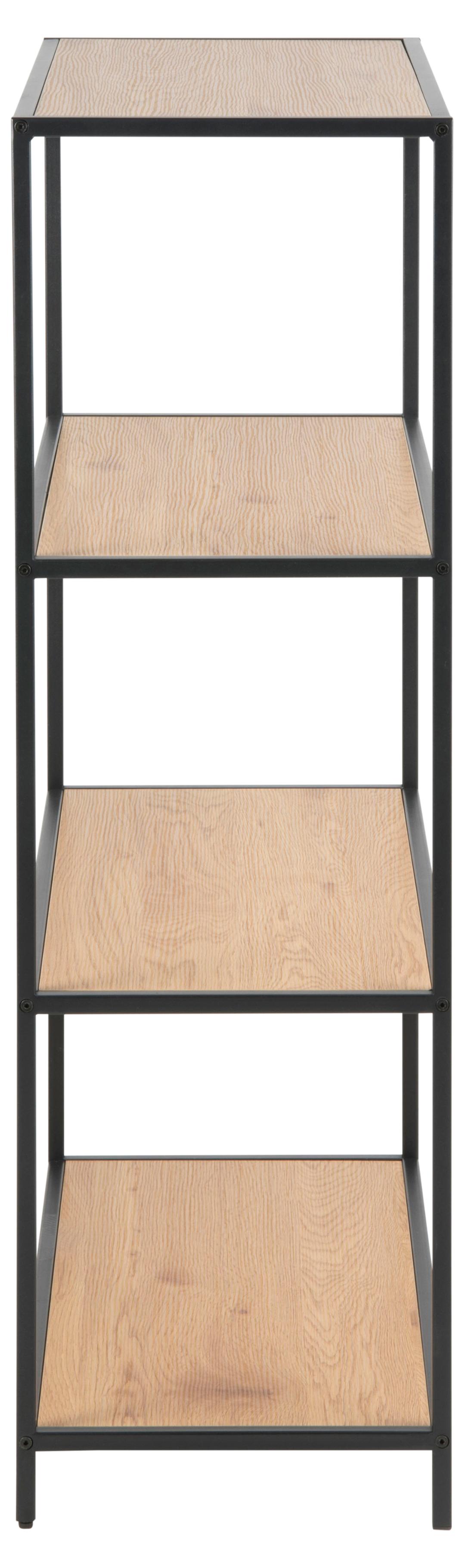 Étagère Dover 77cm, 3 étagères - noir/chêne - Image 4