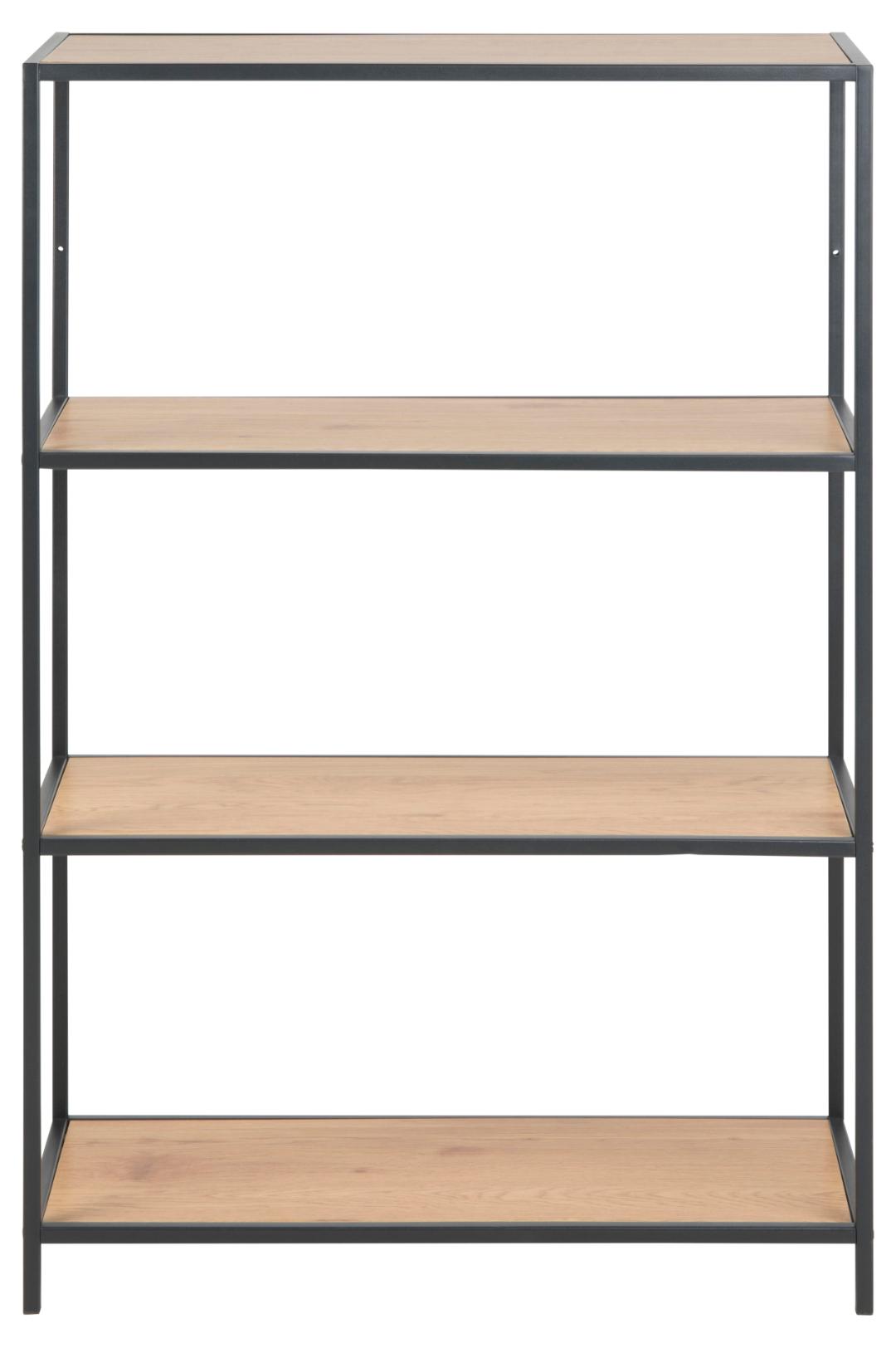 Étagère Dover 77cm, 3 étagères - noir/chêne - Image 5