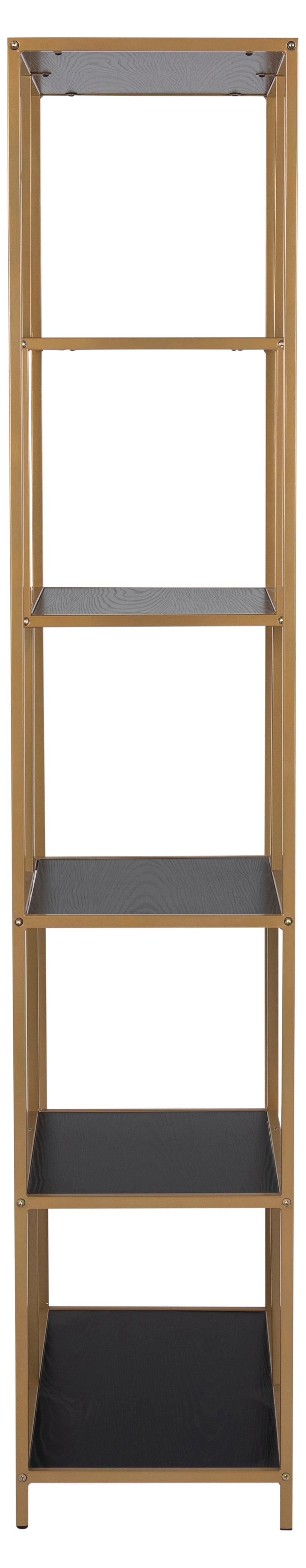Étagère Dover 77cm, 4 tablettes - doré/noir - Image 6