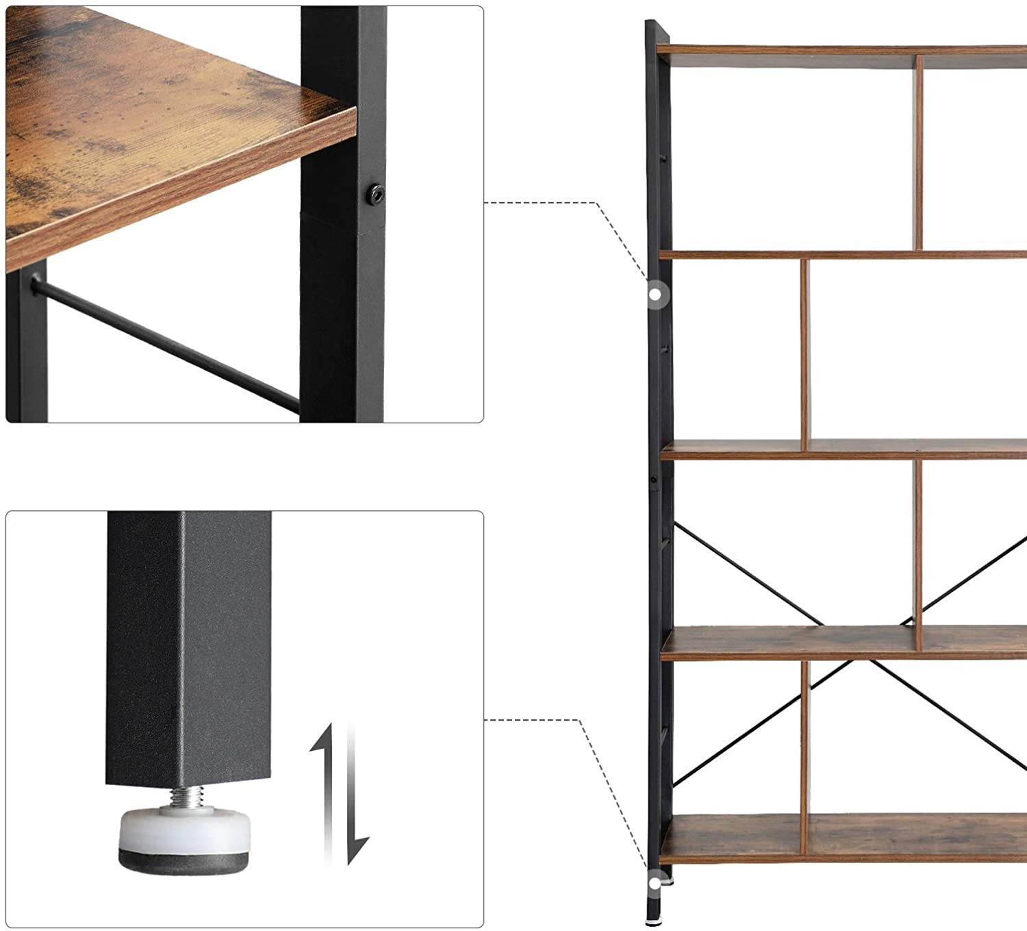 Etagère Emile - brun/noir - Image 2