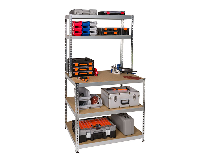 Etagère Heavy Duty avec 2 étagères étroites & 3 étagères larges - Image 2