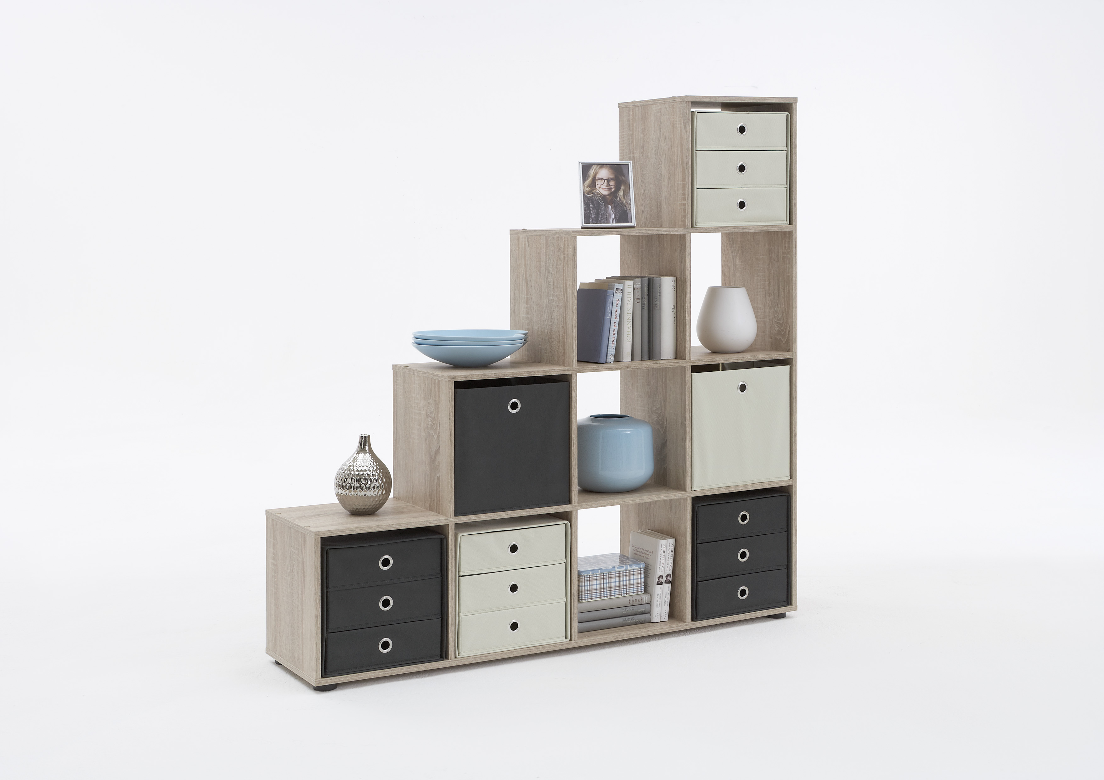 Étagère Méga 10 niches - chêne brun - Image 4