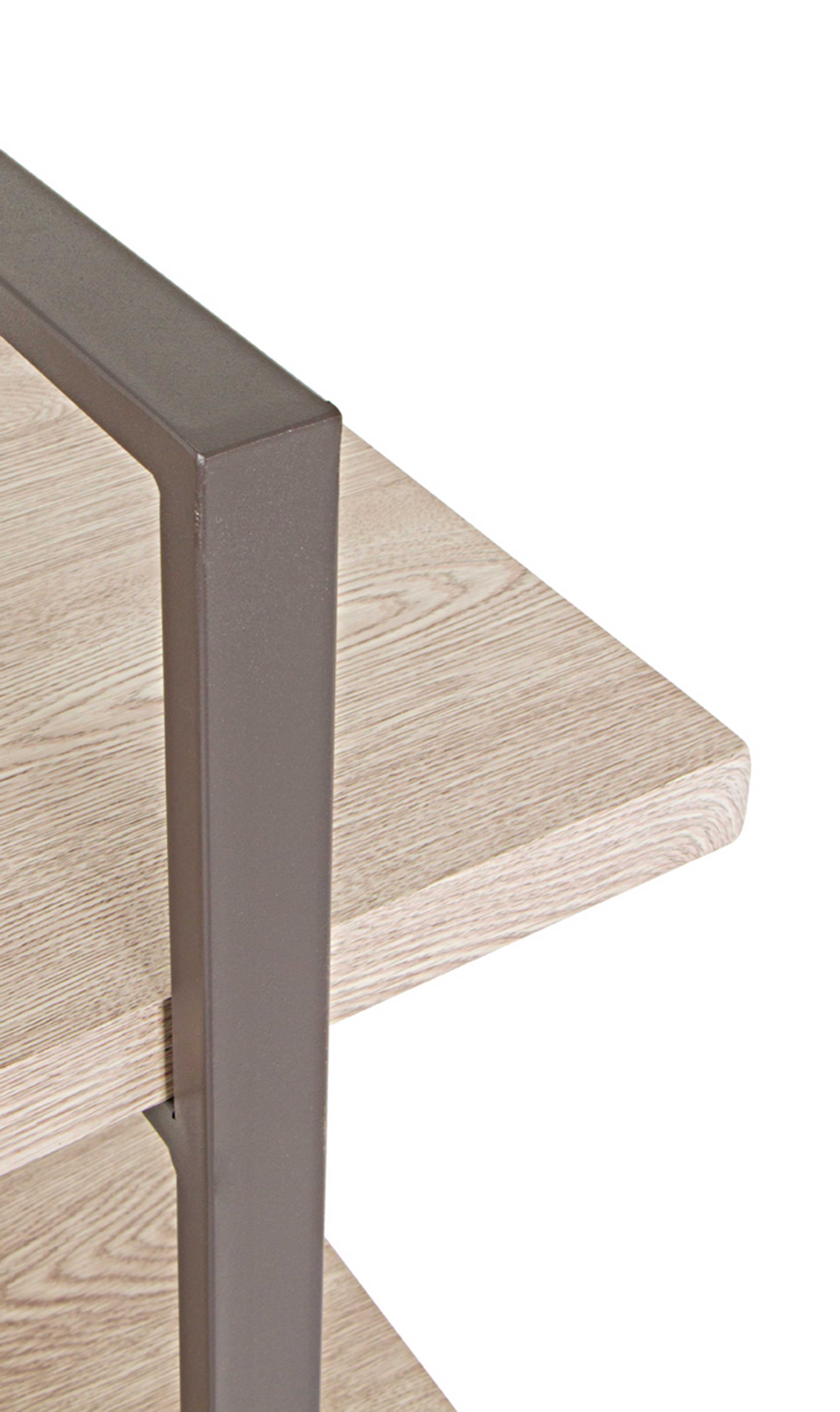 Étagère murale Friso 90cm, 4 planches - brun/décor en chêne - Image 3