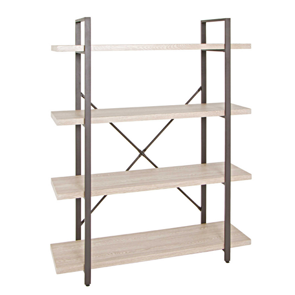 Étagère murale Friso 90cm, 4 planches - brun/décor en chêne - Image 1