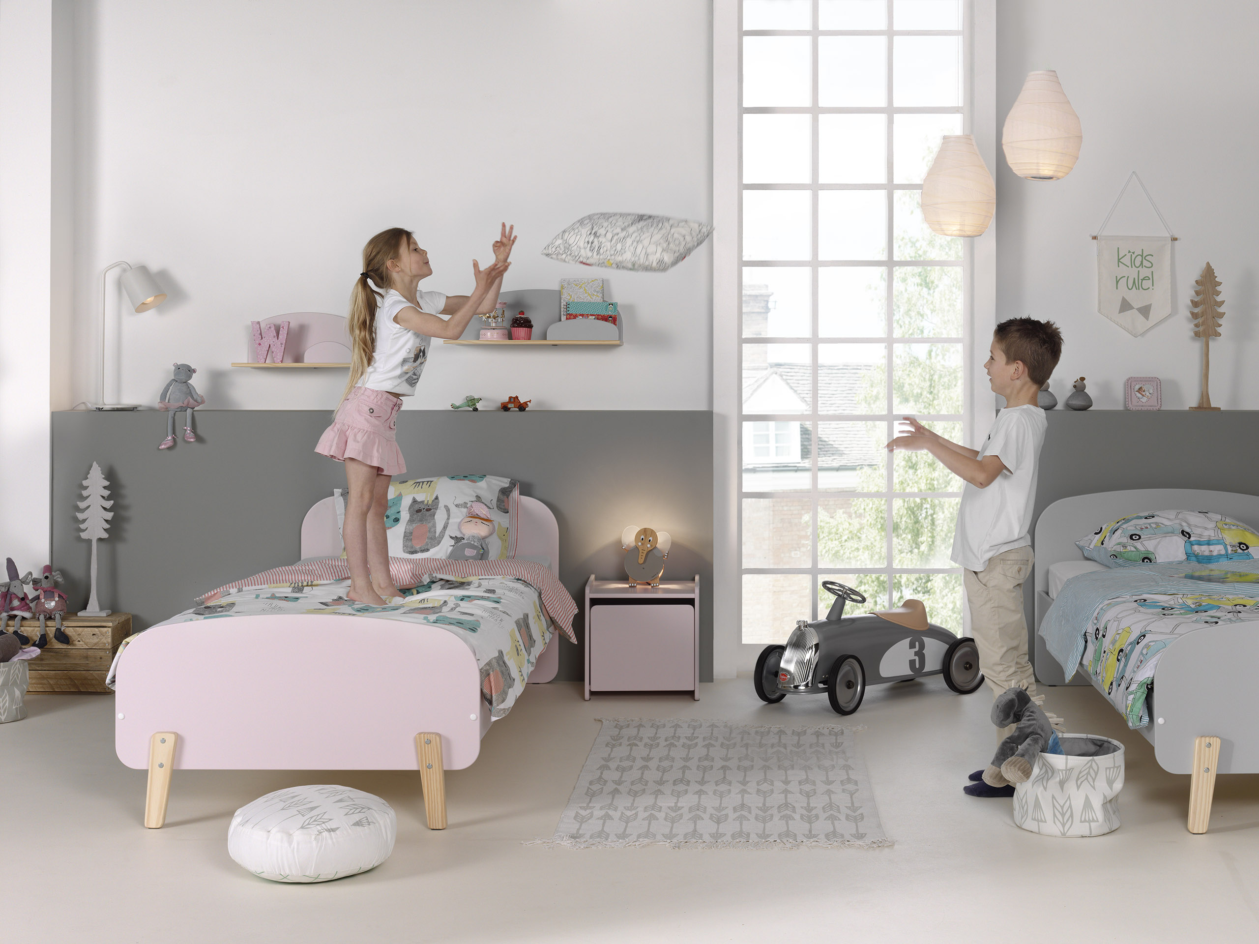 Etagère murale Kiddy 45 cm - rose - Image 3