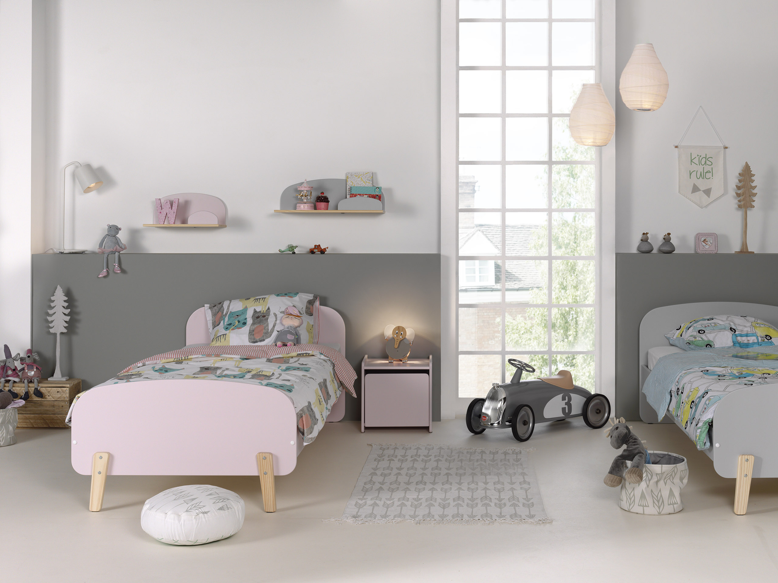 Etagère murale Kiddy 45 cm - rose - Image 4