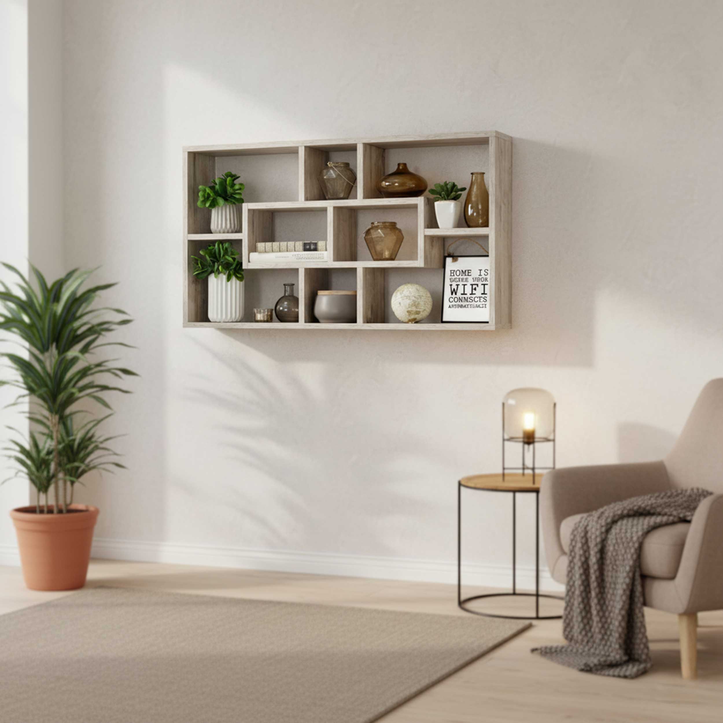 Étagère murale Lasse - chêne gris - Image 3