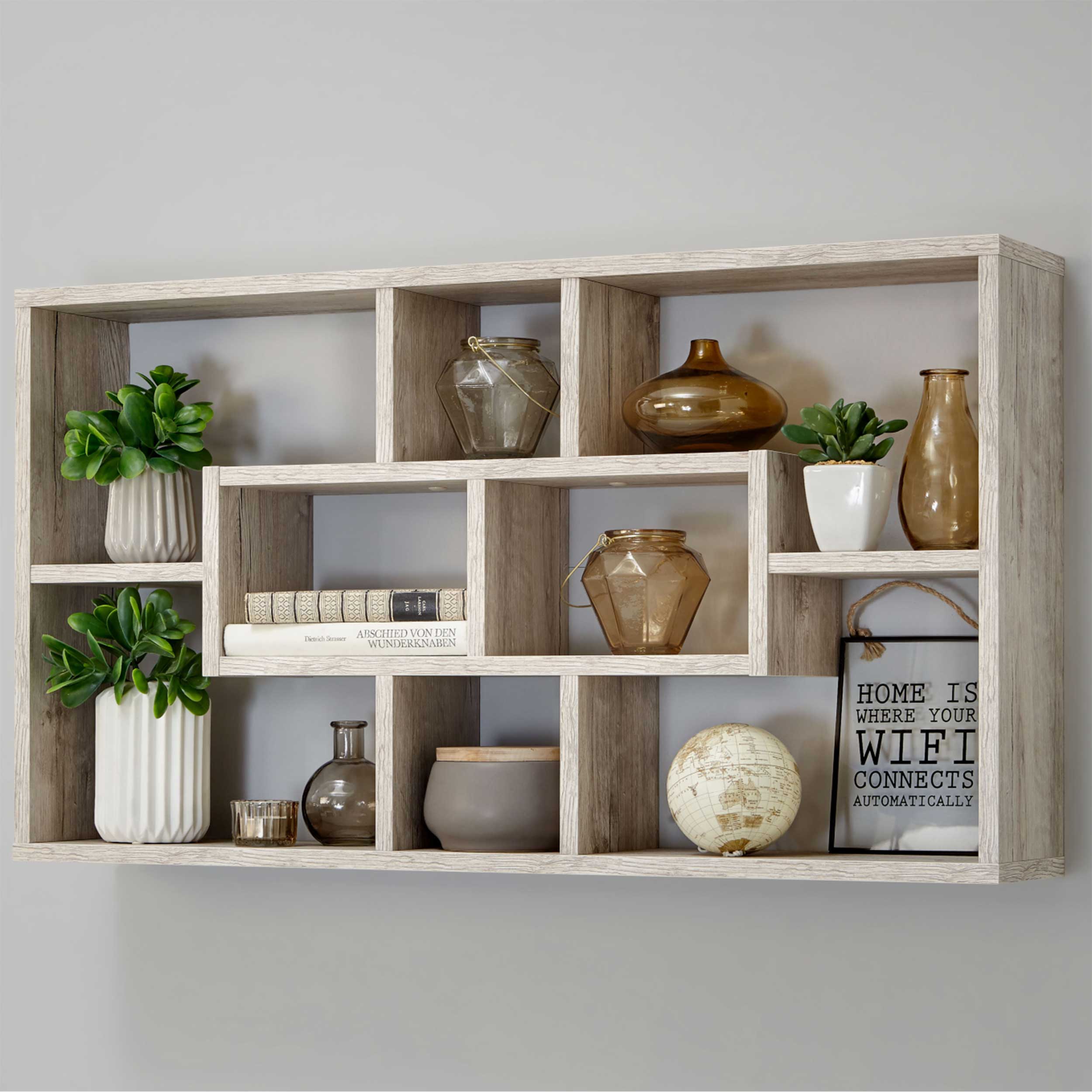 Étagère murale Lasse - chêne gris