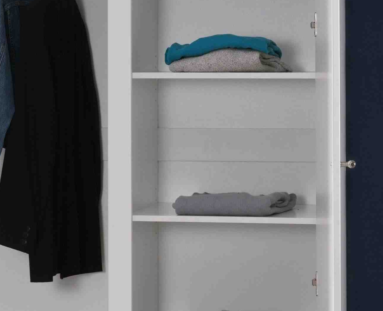 Etagère supplémentaire pour armoire Lara 2 portes - blanc - Image 2