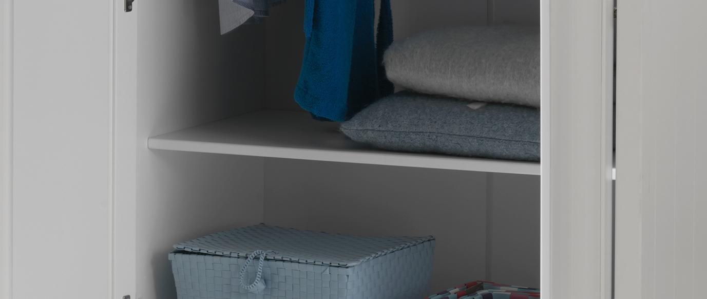 Etagère supplémentaire pour armoire Lewis 2 portes - blanc - Image 3