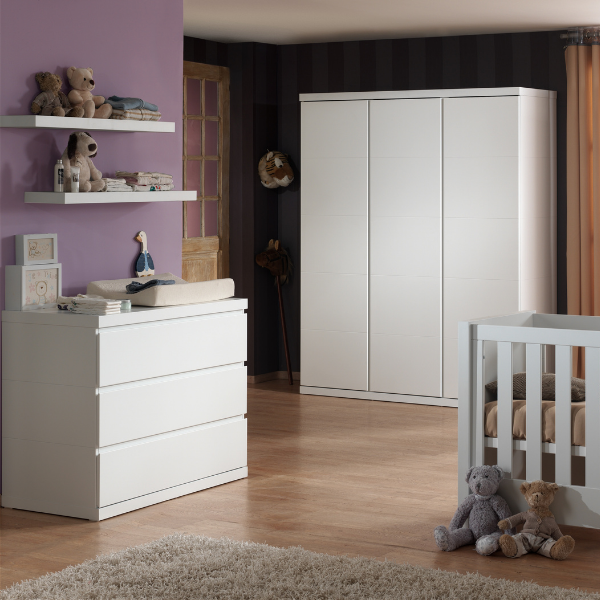 Étagères Lara 100cm - blanc - Image 4