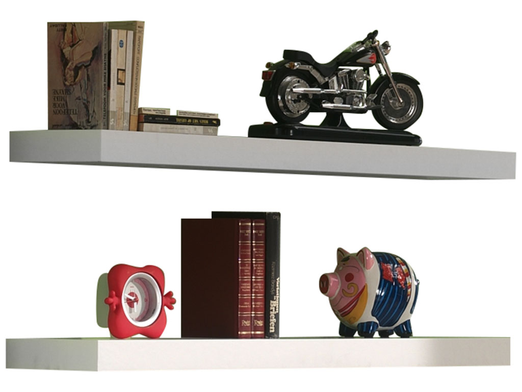 Étagères Lara 100cm - blanc - Image 6