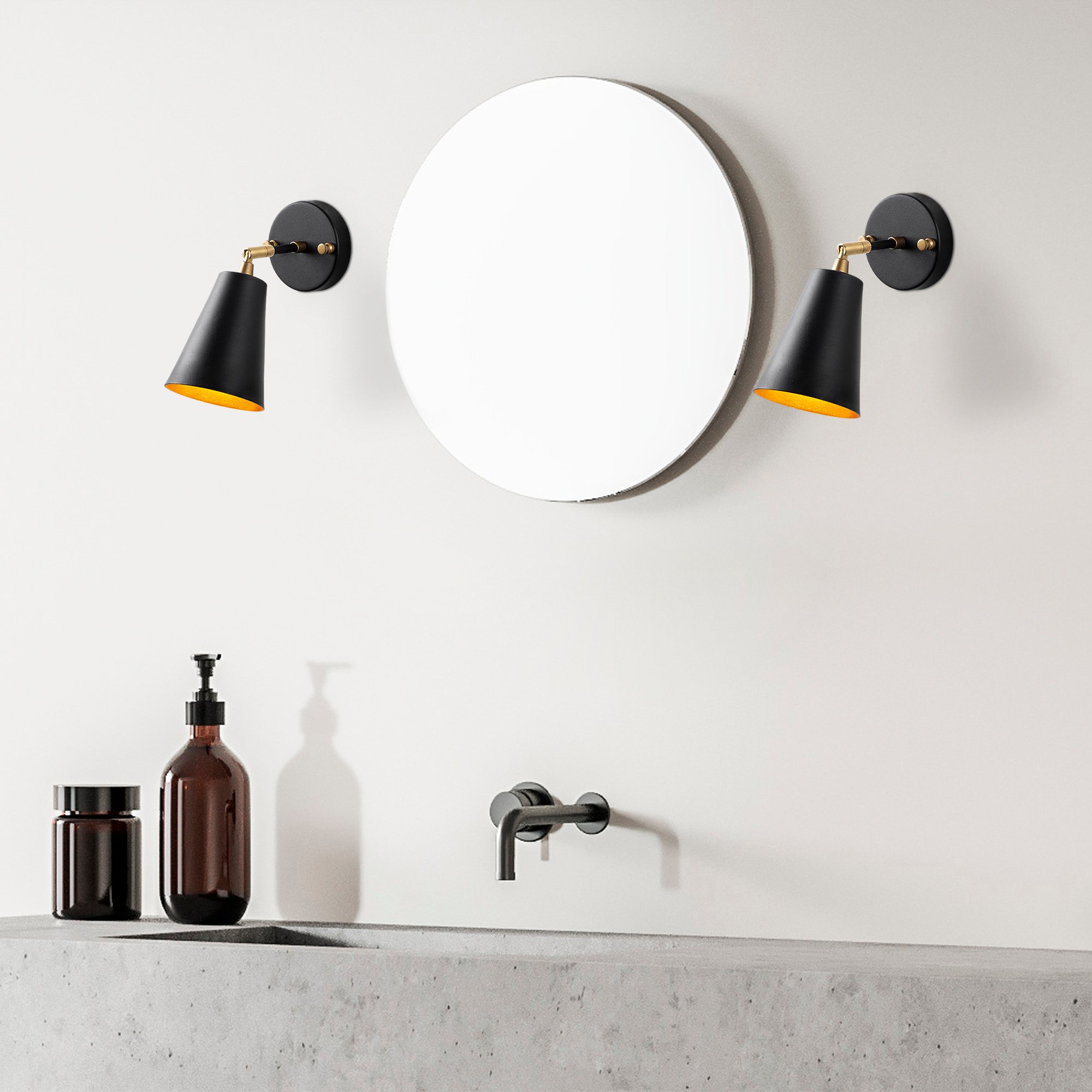 Evander Applique | CORPS EN MÉTAL | Noir, Or - Image 6