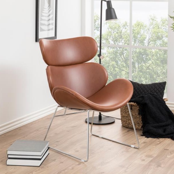Fauteuil Cazari - marron/gris - Image 1