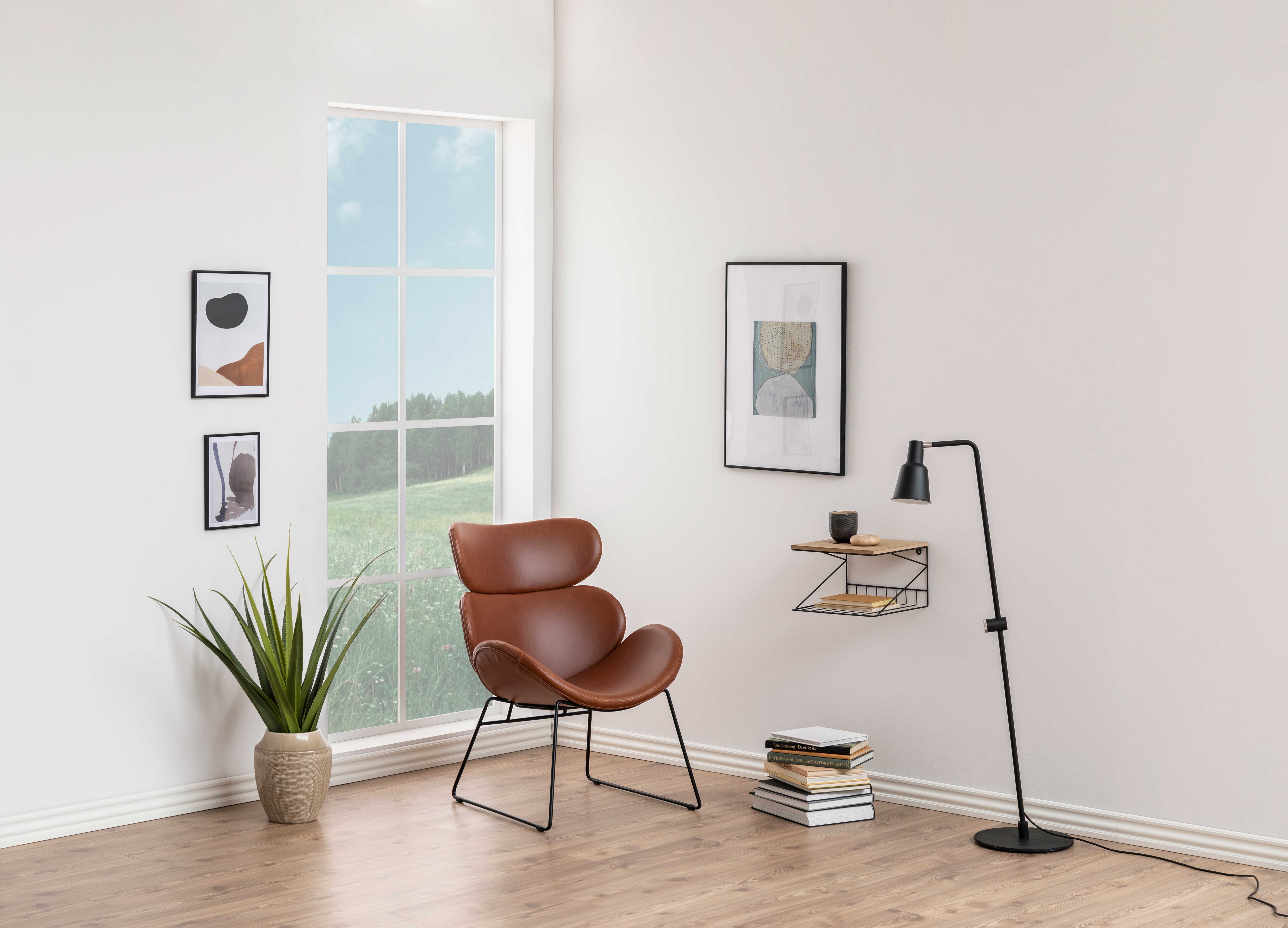 Fauteuil Cazari - marron/noir - Image 9