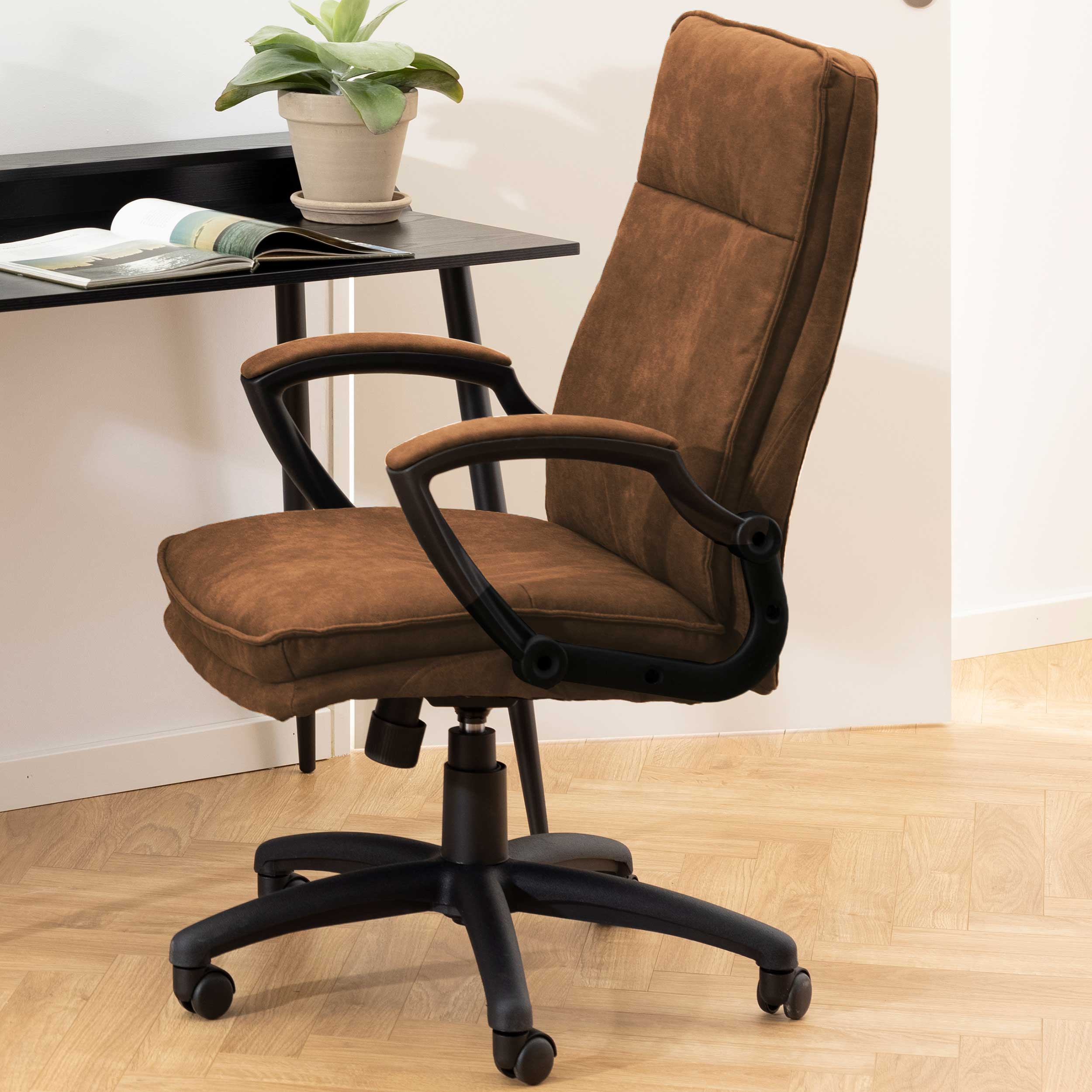 Fauteuil de direction Justin - brun