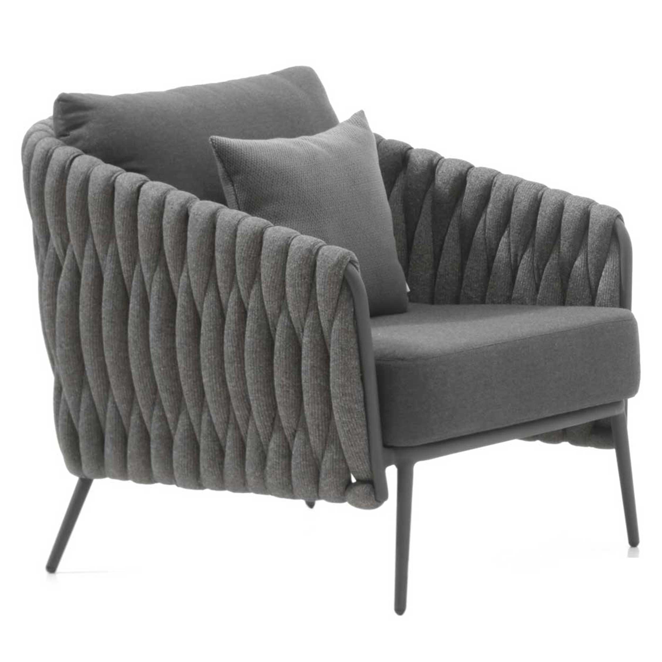 Fauteuil pour extérieur Gabon - anthracite/gris foncé