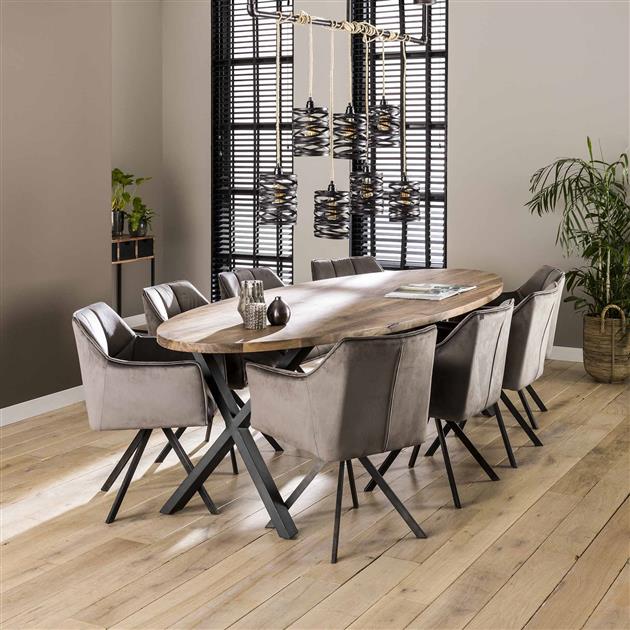 Fauteuil Rasto velours - anthracite - Image 2