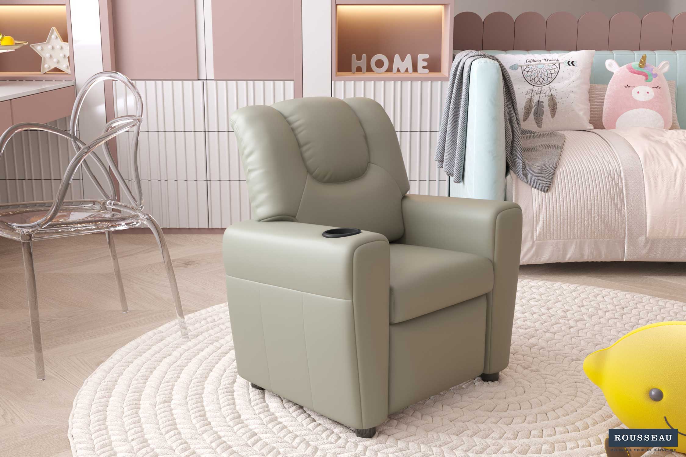 Fauteuil relax pour enfants Rex - gris - Image 10