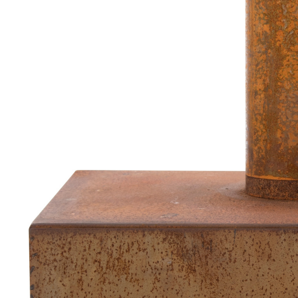 Foyer de jardin Dakota XL acier - rouille - Image 4