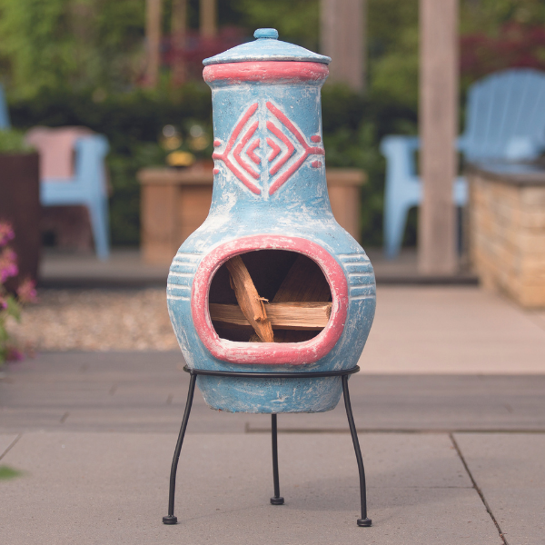 Foyer de jardin Jimenez 31x68cm - bleu