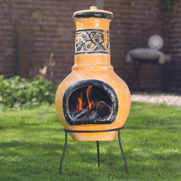 Foyer de jardin Jimenez 36x85cm - jaune/noir