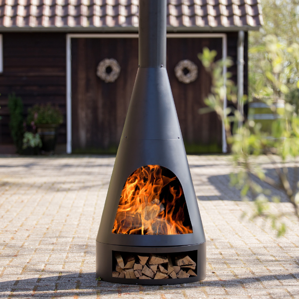 Foyer de jardin Kingsley 55x162cm acier - noir - Image 2