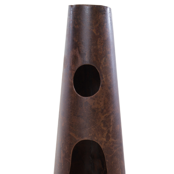 Foyer de jardin Wodan 30x110cm acier - rouille - Image 3