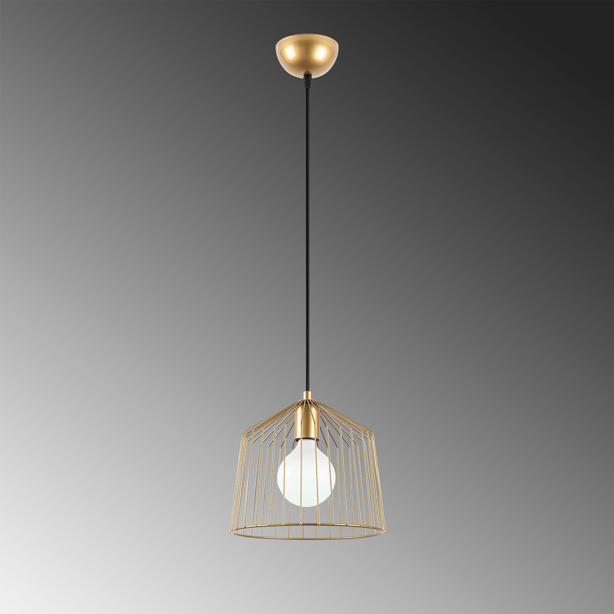 Fulgor Chandelier | Corps en métal| Or brillant | Hauteur réglable - Image 4