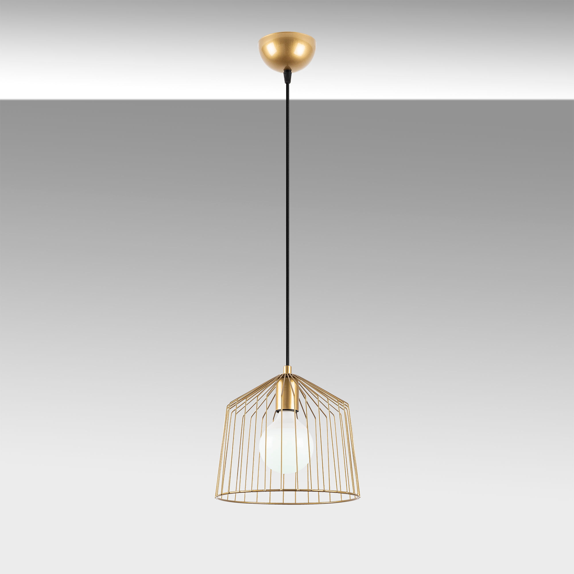 Fulgor Chandelier | Corps en métal| Or brillant | Hauteur réglable - Image 5