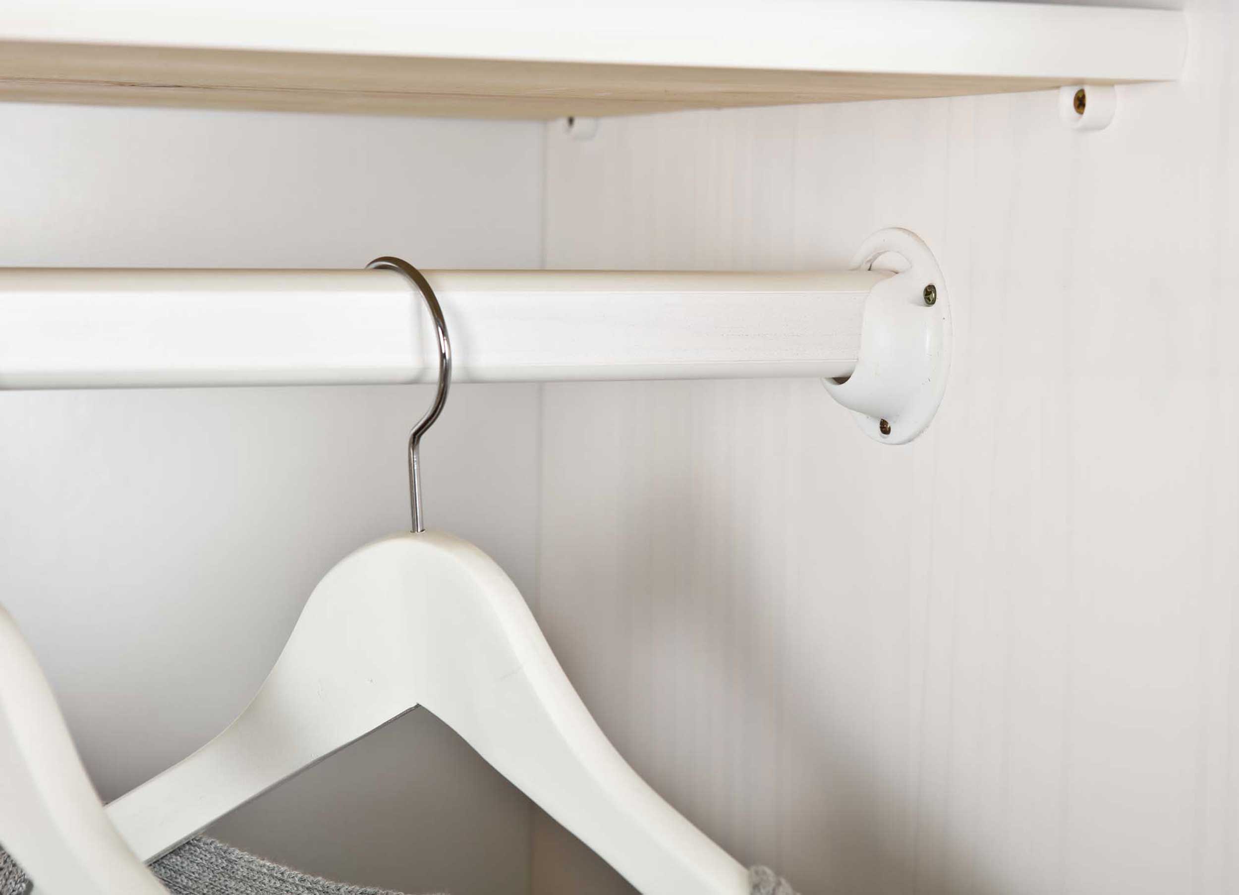 Garde-robe Bastian 150cm avec 3 portes - blanc - Image 5