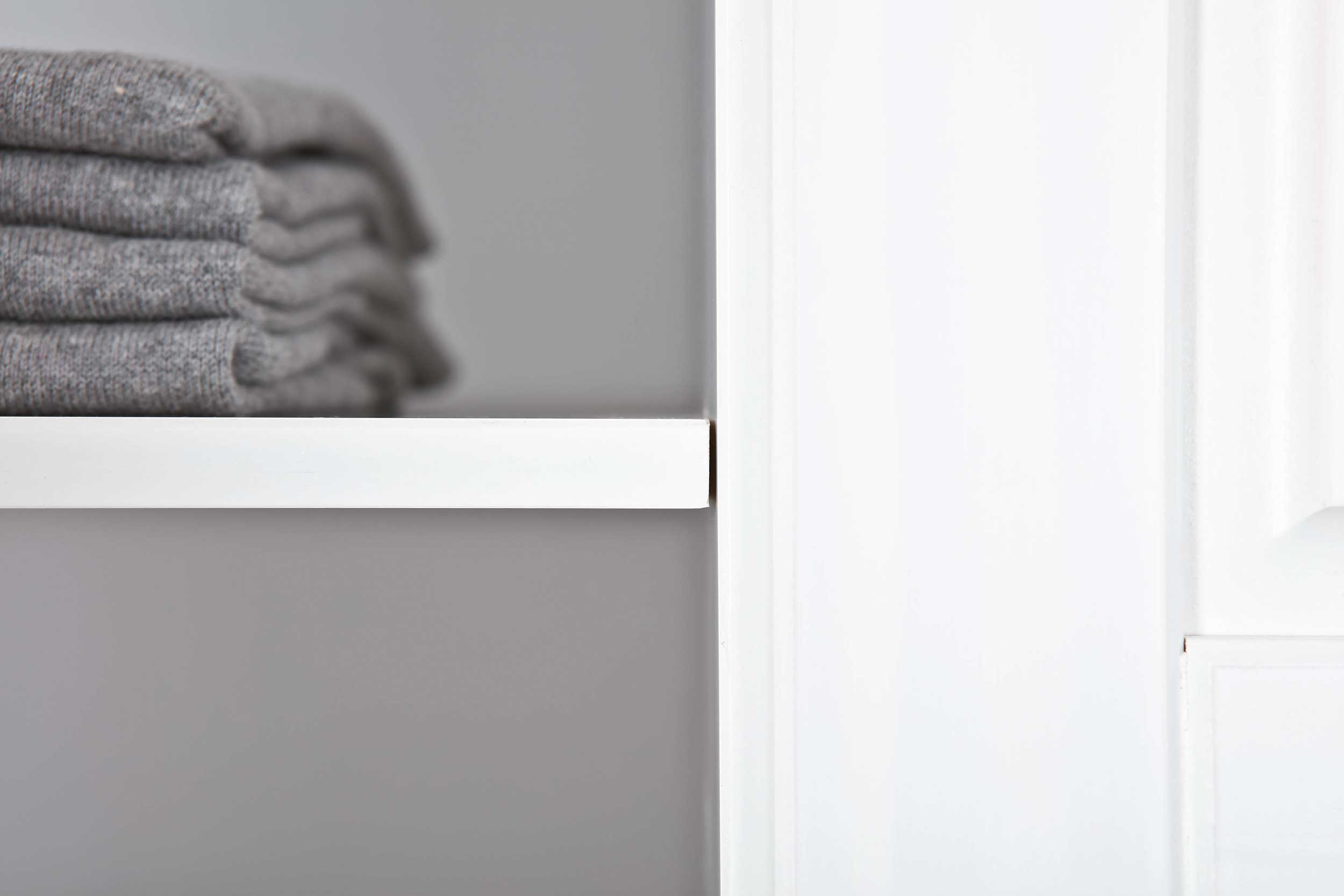 Garde-robe Léon 140cm avec 3 portes - blanc - Image 7