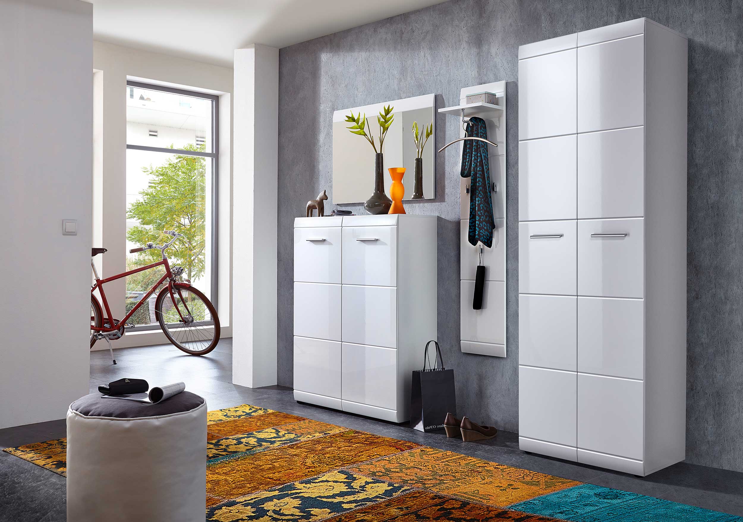 Garderobe Allan 59cm avec 2 portes - blanc - Image 7