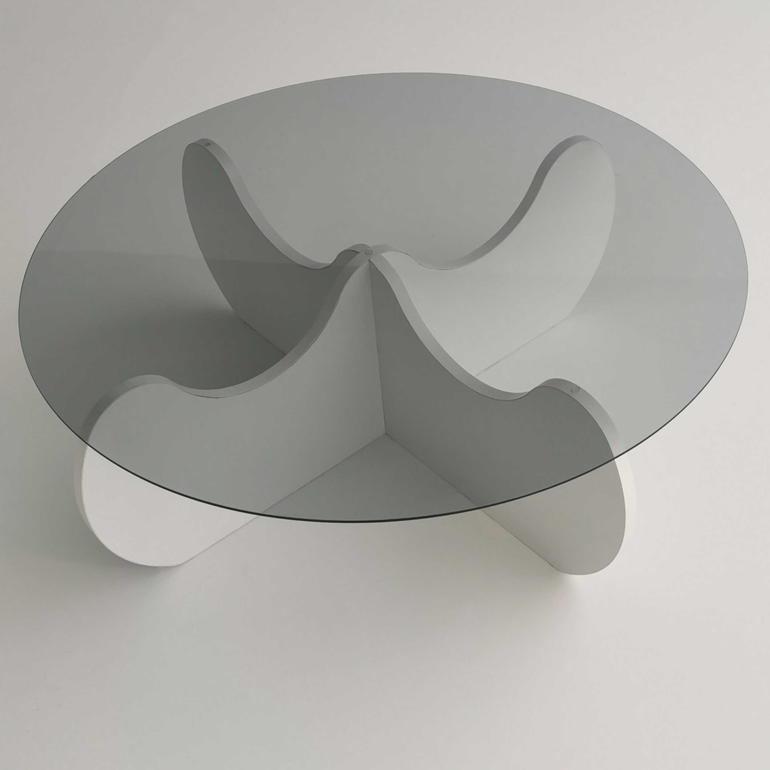 Himalayas Table basse | VERRE TREMPÉ | Blanc - Image 2