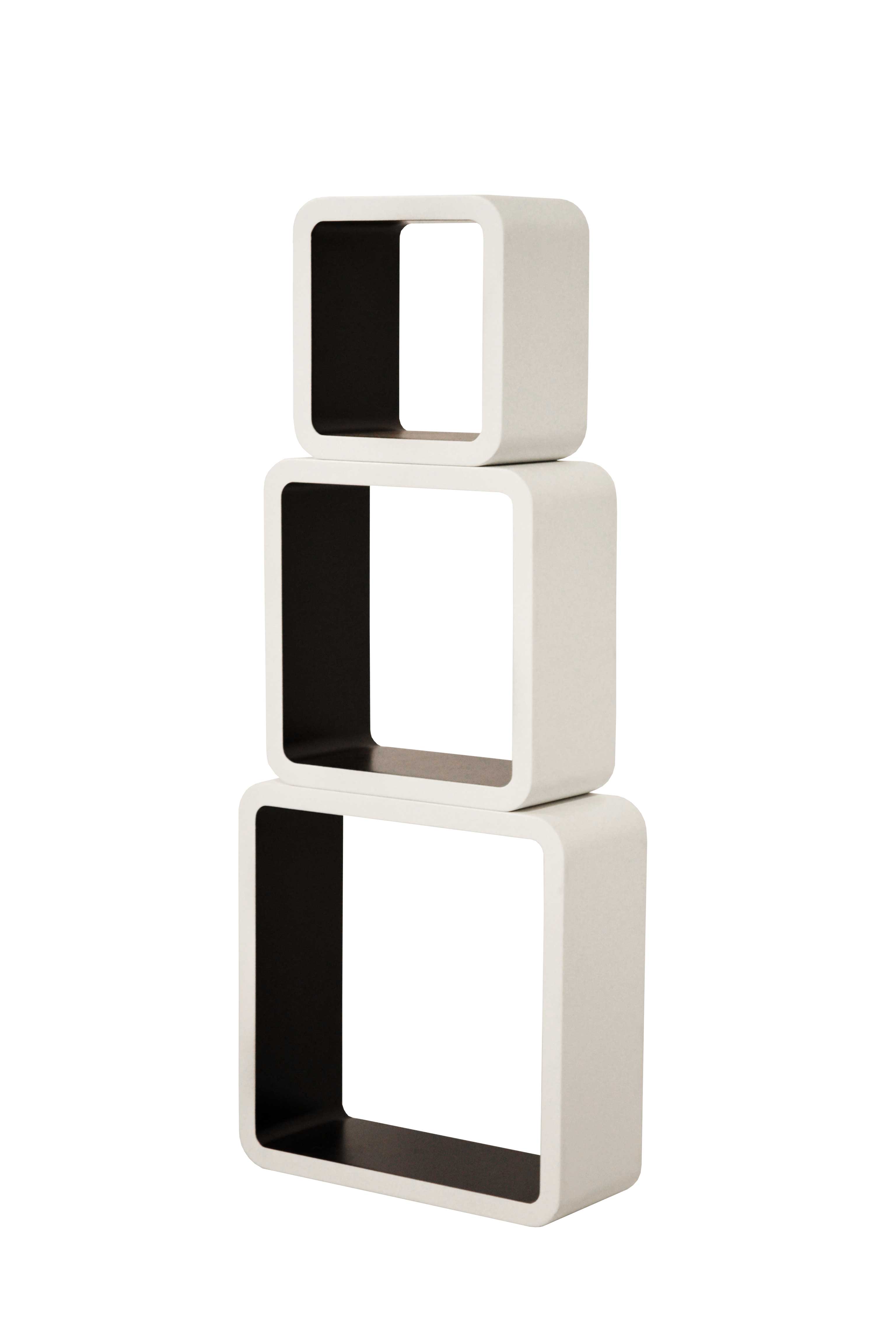 Jeu de 3 étagères murales Cubo - Image 2