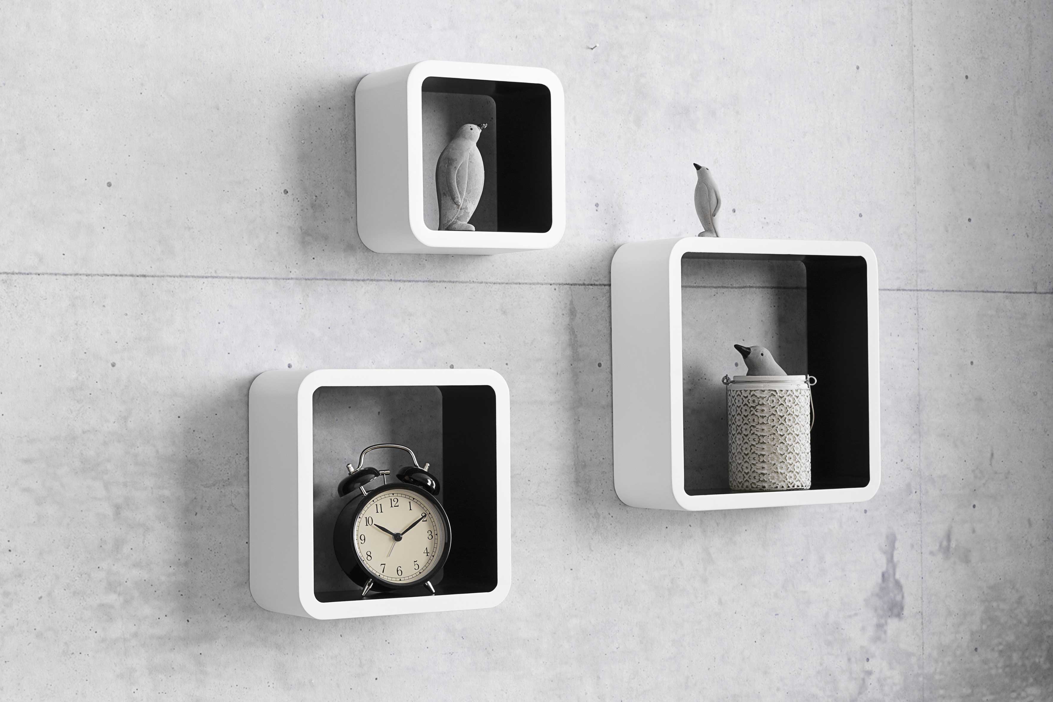 Jeu de 3 étagères murales Cubo - Image 6