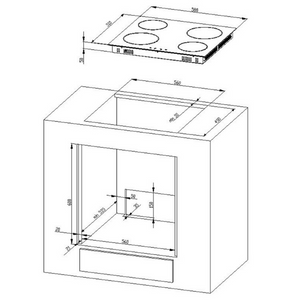 Kitchenette Ragnar 270cm avec micro-ondes, réfrigérateur et four - blanc brillant - Image 9