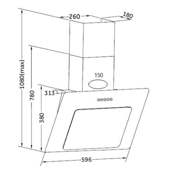 Kitchenette Ragnar 300cm avec lave-vaisselle, four et réfrigérateur - blanc brillant - Image 5