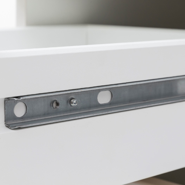 Kitchenette Ragnar 310cm avec micro-ondes, réfrigérateur, four et lave-vaisselle - blanc brillant - Image 2