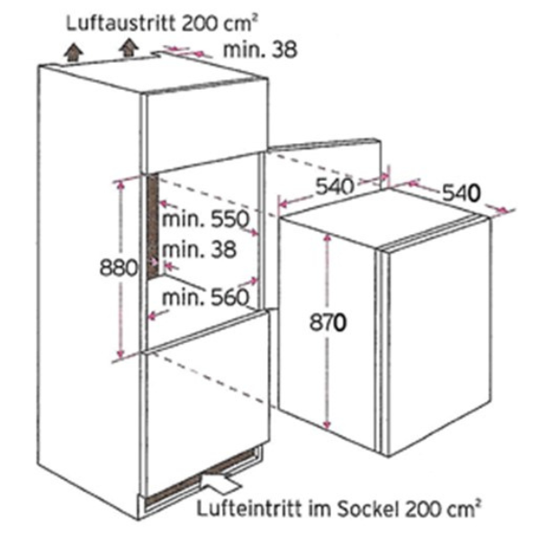Kitchenette Ragnar 320cm avec espace pour réfrigérateur et four - anthracite brillant - Image 8