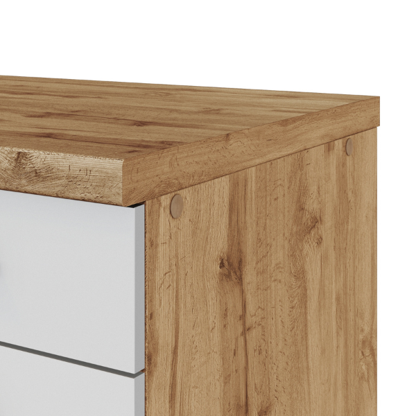 Kitchenette Sorrella 270cm avec four, lave-vaisselle et réfrigérateur - blanc/chêne - Image 6