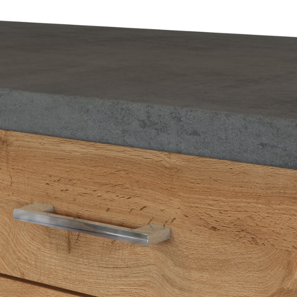 Kitchenette Sorrella 270cm avec four, lave-vaisselle et réfrigérateur - chêne - Image 6