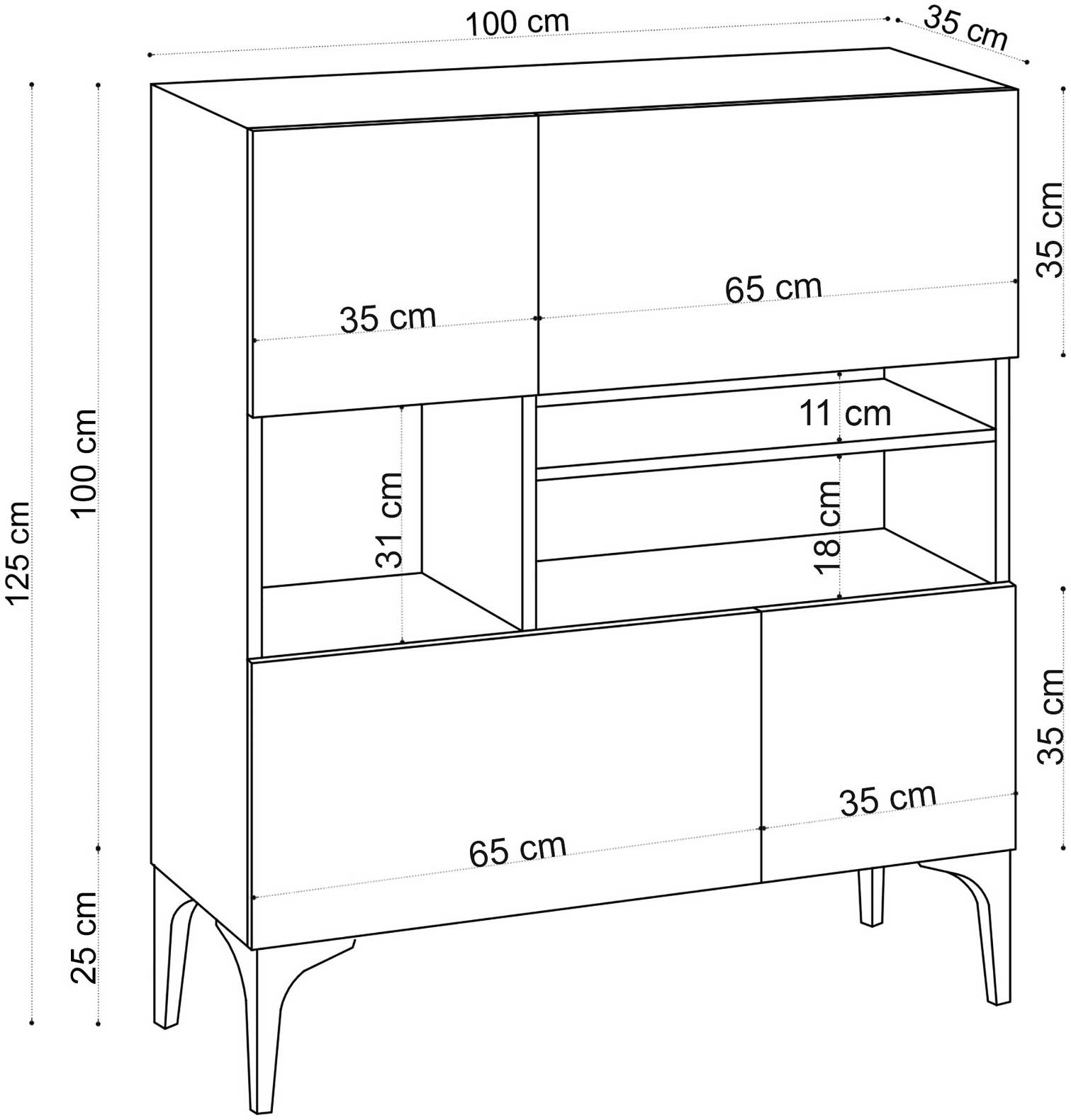 Krista Console | 100 % MÉLAMINE | Chêne saphir - Image 2